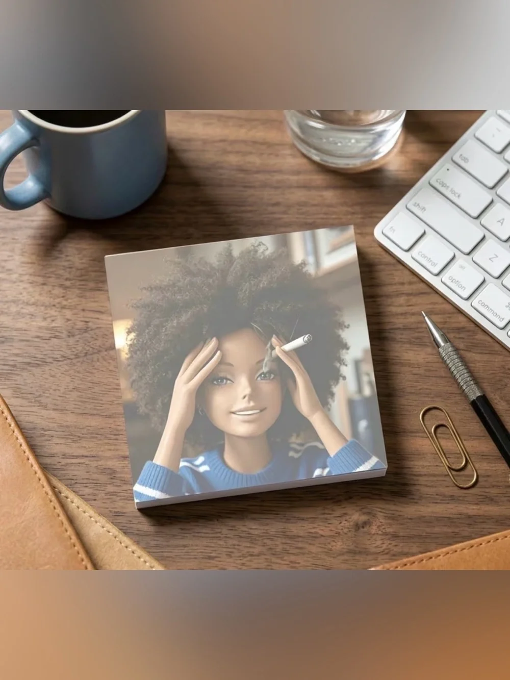 Funny Doll Face Sticky Notes 50 Sheets